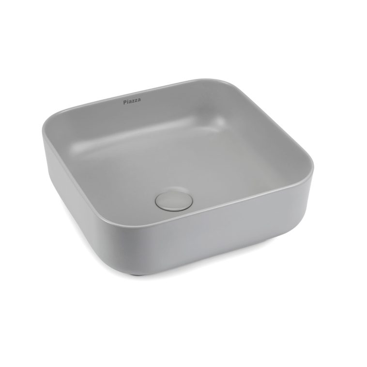 PIAZZA - SLIM - BACHA DE APOYAR GRIS A423NE 385X385X140